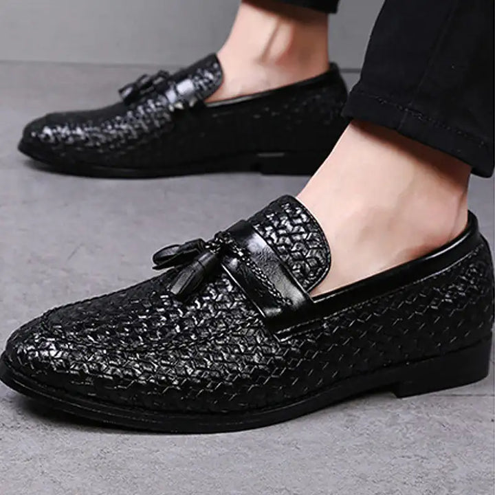 Luxury Italian Style Tassel Leather Loafers