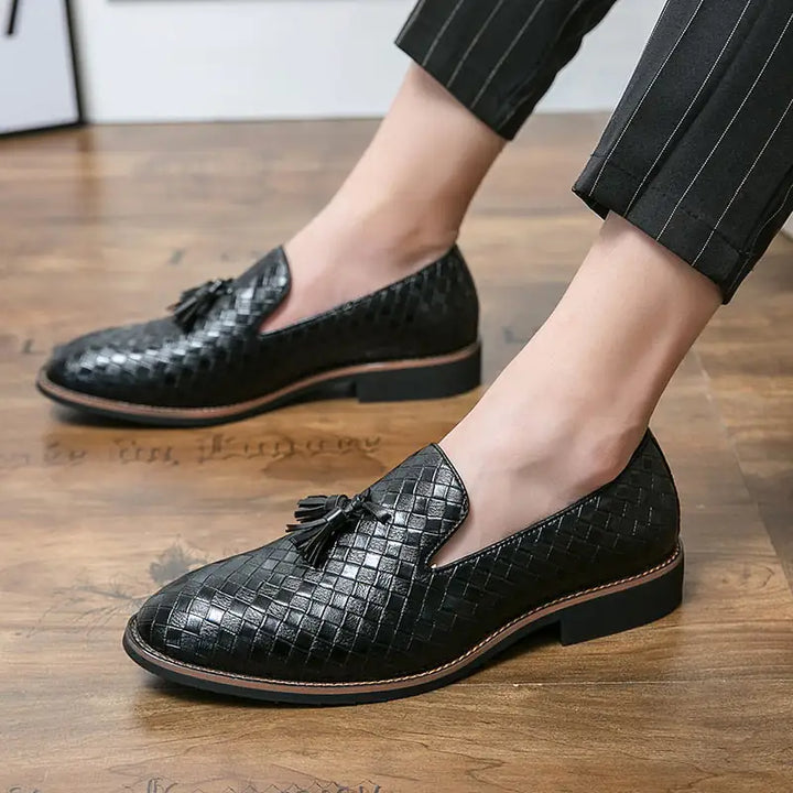 Luxury Italian Style Tassel Leather Loafers